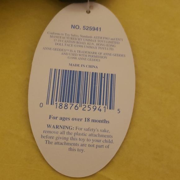 1998 Anne Geddes 9" doll. The picture is not included. - Picture 3 of 7